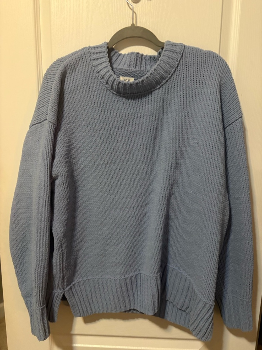Aerie Periwinkle Blue Ribbed Pullover Sweater